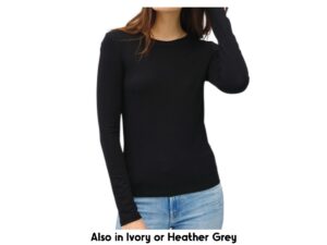 BE COOL ULTRA SOFT LONG SLEEVE CREWNECK TOP