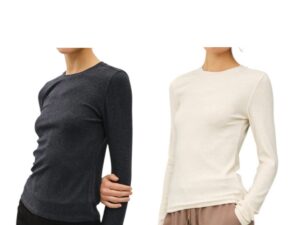 BE COOL ULTRA SOFT RIBBED CREW NECK TOP