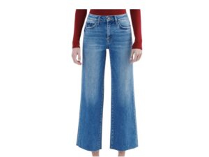 FLYING MONKEY HIGH RISE RAW HEM SLIM WIDE