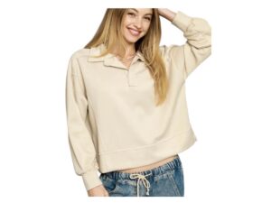 UMGEE NEO KNIT LOOSE FIT LONG SLEEVE POLO