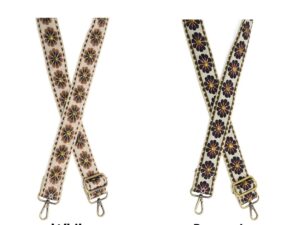 JOY SUSAN 1.5" STUDDED DAISY GUITAR STRAP