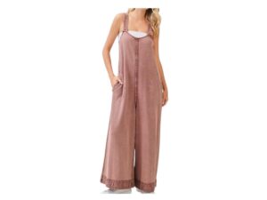 MITTOSHOP MINERAL WASH WIDE LEG JUMPSUIT