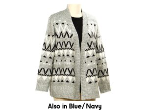 SOUTHERN LADY PRINT OPEN CARDIGAN SWEATER