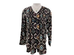 ETHYL V-NECK PLEAT FRONT BLOUSE