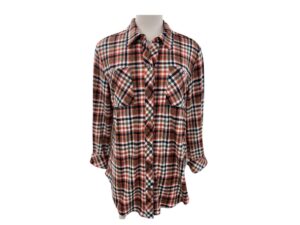 SOUTHERN LADY SUPER SOFT PLAID BLOUSE
