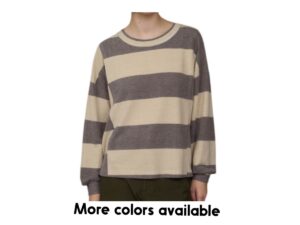 BLUPEPPER WASHED STRIPE SUPER SOFT TOP