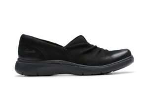 CLARKS CERTINA ROSE BLACK LEATHER