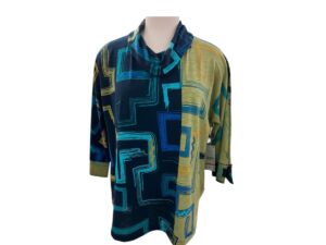 MULTIPLES CUFFED 3/4 DOLMAN SLEEVE LOOSE TURTLENECK