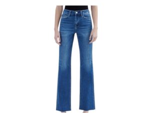 FLYING MONKEY HIGH RISE RAW HEM STRAIGHT JEAN