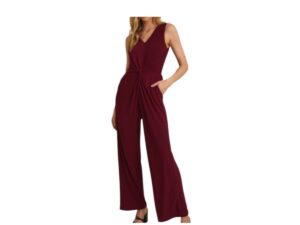 GILLI FRONT TWIST SLEEVELESS JUMPSUIT