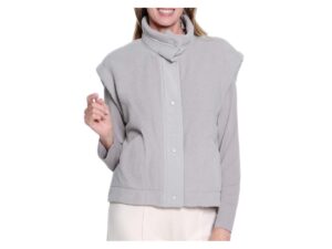 MULTIPLES FAUX FUR 2 POCKET VEST