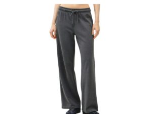 BE COOL ACID WASH WIDE LEG FLEECE PANT