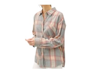 BE COOL COTTON PLAID SHIRT