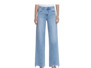 FLYING MONKEY HIGHRISE RAW HEM WIDE LEG JEAN