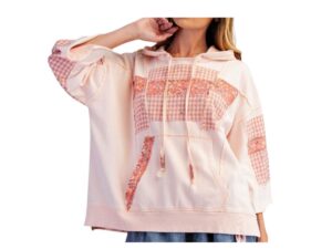 EASEL MIX PRINT MINERAL WASH HOODIE