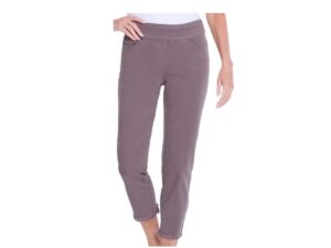 MULTIPLES GRANITE FRINGE HEM ANKLE JEAN