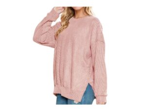 HAILEY APPAREL BRUSHED WAVE RIB PULLOVER