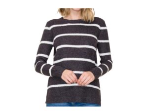 STACCATO WAFFLE STRIPE PULLOVER SWEATER