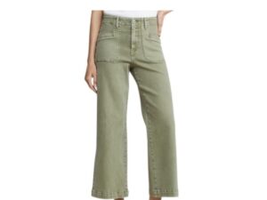 MICA DENIM HIGH RISE WIDE CROP UTILITY