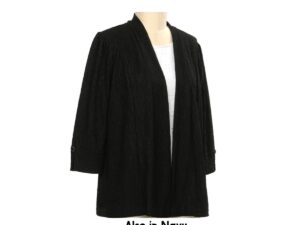 SOUTHERN LADY PETITE 3/4 SLEEVE TEXTURED JACKET