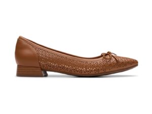 CLARKS NATALYN STEP TAN LEATHER