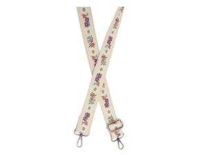 JOY SUSAN 1.5"MIXED WILD DAISY GUITAR STRAP