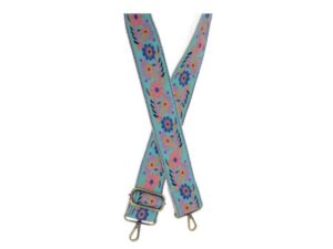 JOY SUSAN 2" VINE DAISIES GUITAR STRAP