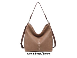 JEN & CO EMERY SLOUCHY STUDDED HOBO