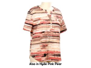 SOUTHERN LADY SHORT SLEEVE TEXT KNIT HENLEY