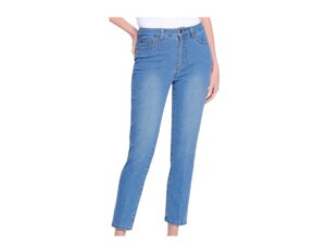 MULTIPLES DENIM STRAIGHT LEG ANKLE JEAN