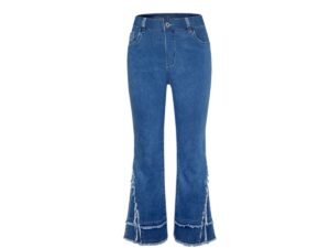 ETHYL FRINGE TRIM FLARE JEAN