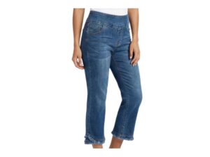ETHYL PULL ON STRAIGHT CROP WITH FRINGE HEM