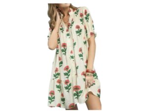 UMGEE POPPY PRINT BABYDOLL DRESS