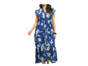 UMGEE TULIP PRINT TIERED MIDI
