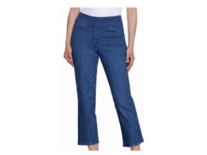 MULTIPLES 5 POCKET FRINGE HEM CROP JEAN