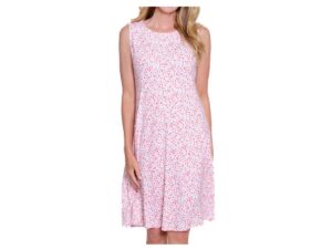 MULTIPLES DOT MULTI SCOOP NECK TANK DRESS