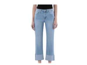 VERVET BY FLYING MONKEY HIGH RISE CUFFED STRAIGHT