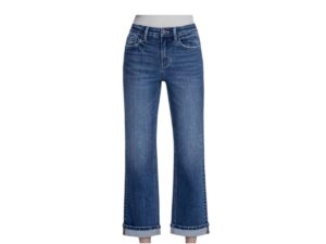 LOVERVET BY VERVET HIGH RISE CUFFED CROP STRAIGHT