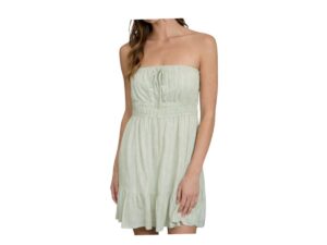 BLUPEPPER STRIPE STRAPLESS MINI DRESS