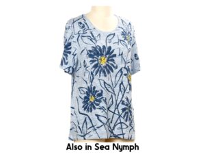 SOUTHERN LADY SHORT SLEEVE MICRO STRIPE TOP