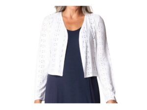 HABITAT EYELET BLOOMS OPEN FRONT JACKET
