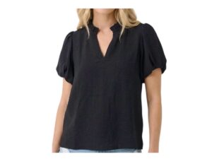 STACCATO PUFF SLEEVE AIR FLOW BLOUSE