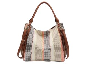 JEN & CO CONNAR STRIPED TOTE