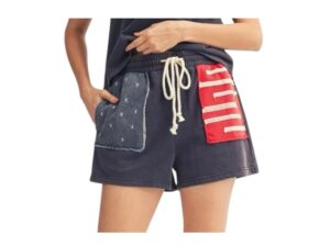 JODIFL WASHED KNIT AMERICAN FLAG SHORTS