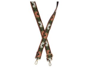 JOY SUSAN 1.2" SWEET PEA EMBROIDERED GUITAR STRAP