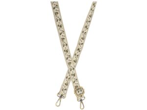 JOY SUSAN 1" DAISIES EMBROIDERED GUITAR STRAP