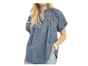 UMGEE MINI FLORAL PUFF SLEEVE TOP