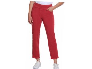 MULTIPLES BRICK FRINGE HEM ANKLE JEAN