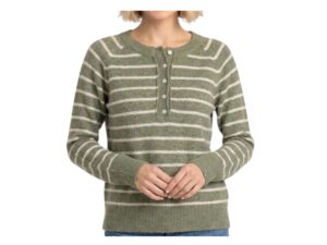 STACCATO SUPER SOFT STRIPE HENLEY SWEATER