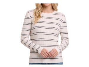 STACCATO RIBBED SUPER STRETCHY STRIPE SWEATER